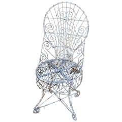 Beautiful 19th c. Victorian Wire Chair