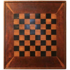 Beautiful Marquetry Checkerboard/ Backgammon Board