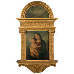 Italian Painting "Virgin and Child"