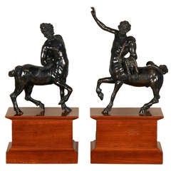 Pair of Italian Grand Tour Bronze Sculptures "Centauri"