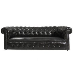 Antique Early 20th Century Chesterfield Sofa, Fully Restored