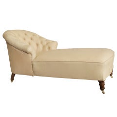 19th Century Victorian Chesterfield Daybed Chaise Longue
