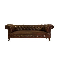 19thc Restored Antique Chesterfield Sofa