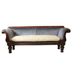 William IV Early 19th Century Sofa Fully Restored in Brian Yates Velvet