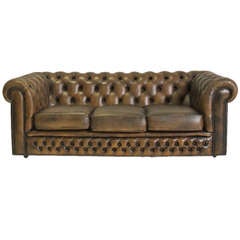 Fantastic Vintage Chesterfield Sofa in Burnt Caramel Sofa