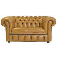Vintage Chunky Two Seater Chesterfield Sofa