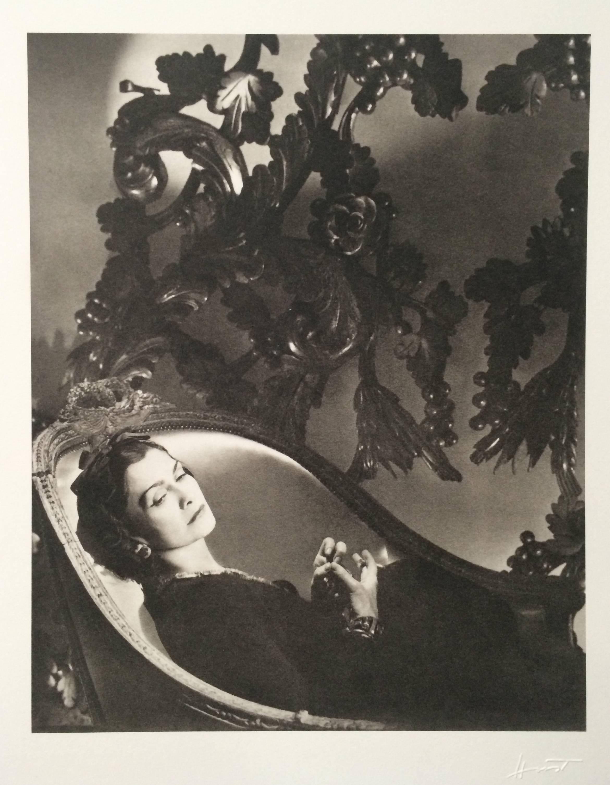 Horst P. Horst Black and White Photograph - Coco Chanel, II, Paris