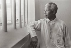 Nelson Mandela in seiner Zelle auf Robben Island [Weitere Betrachtung]