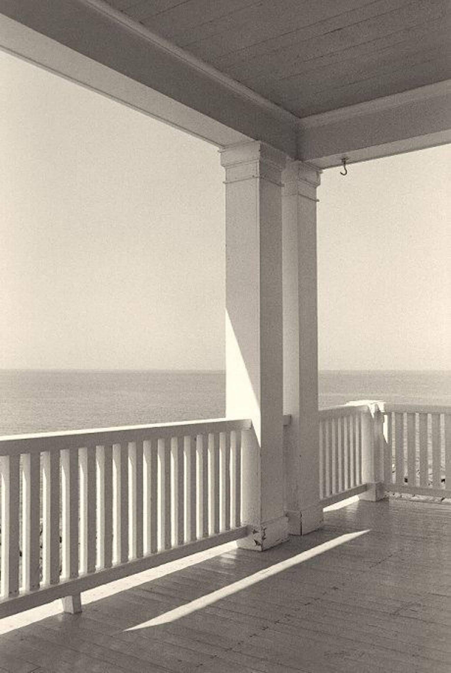 Porch, Monhegan Island, Maine - Photograph by George Tice