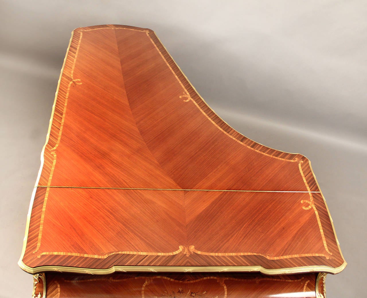 Gilt Bronze-Mounted Marquetry Six-Leg Grand Erard Piano by François Linke 1