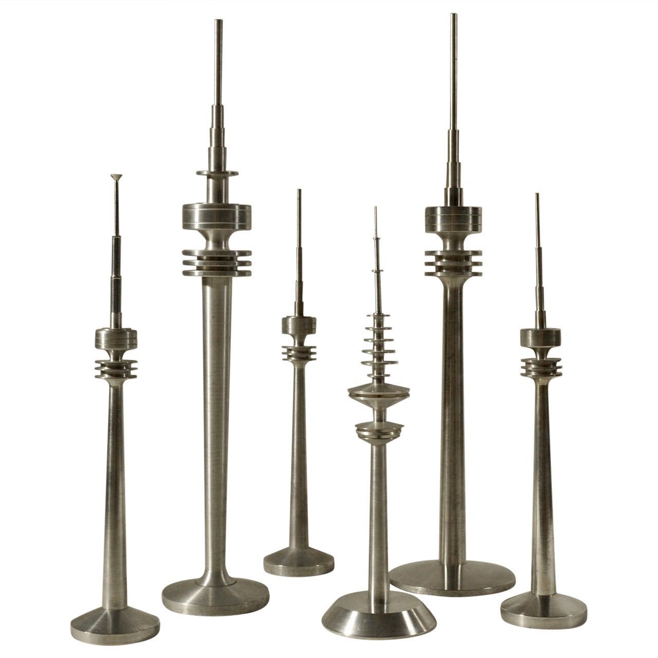 Group of Television Tower Models