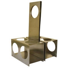 Minimalist Stainless Steel Bottle Holder 1