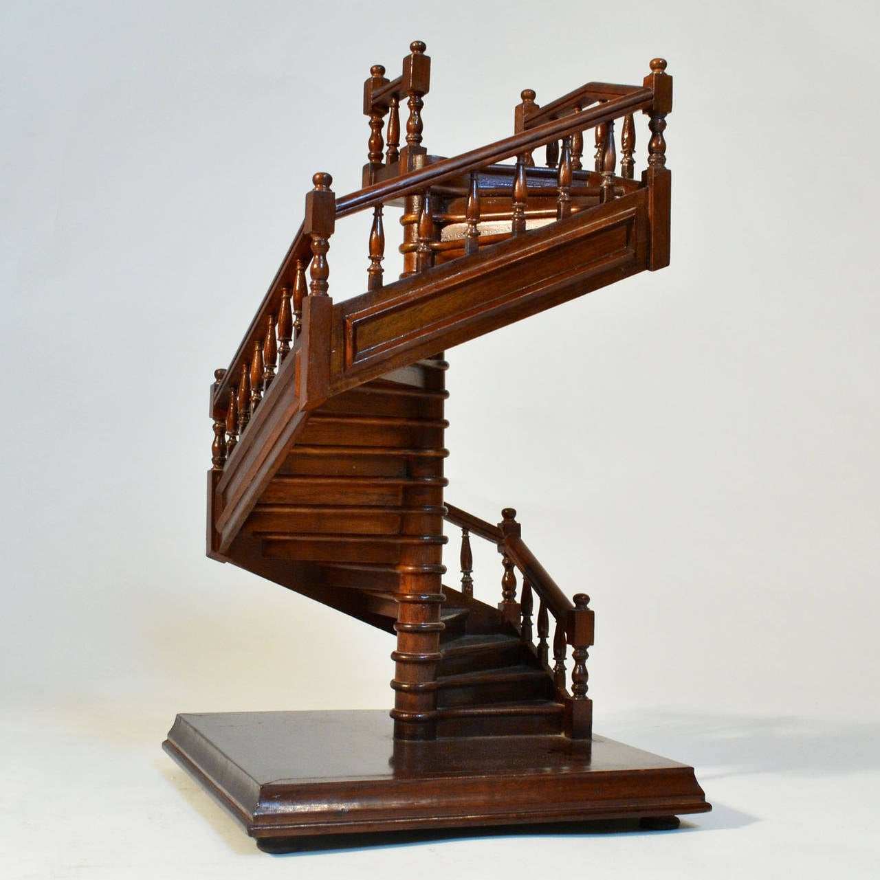 French Mahogany Staircase, 19th Century Model at 1stdibs