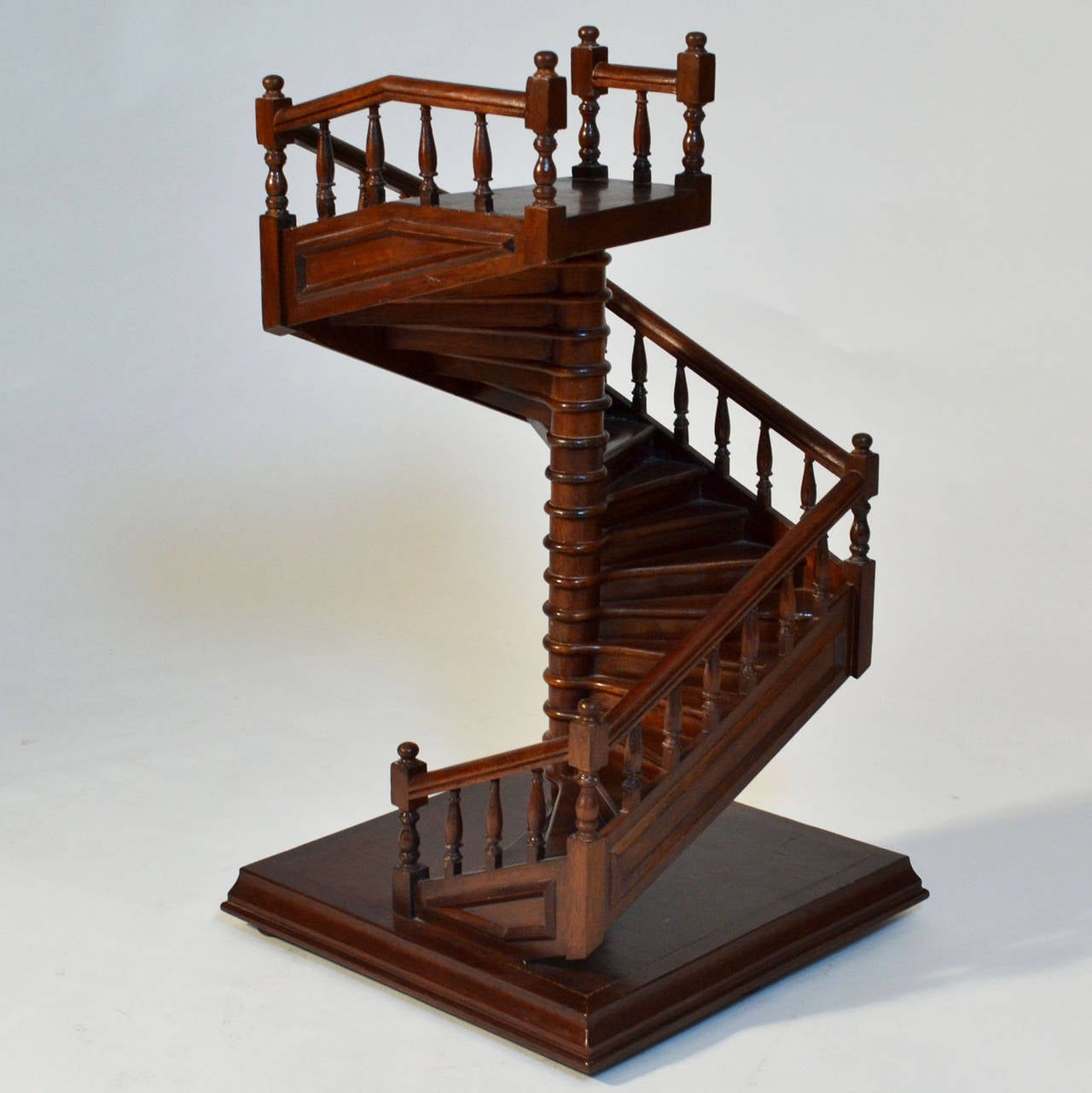 French Mahogany Staircase, 19th Century Model In Excellent Condition In London, GB