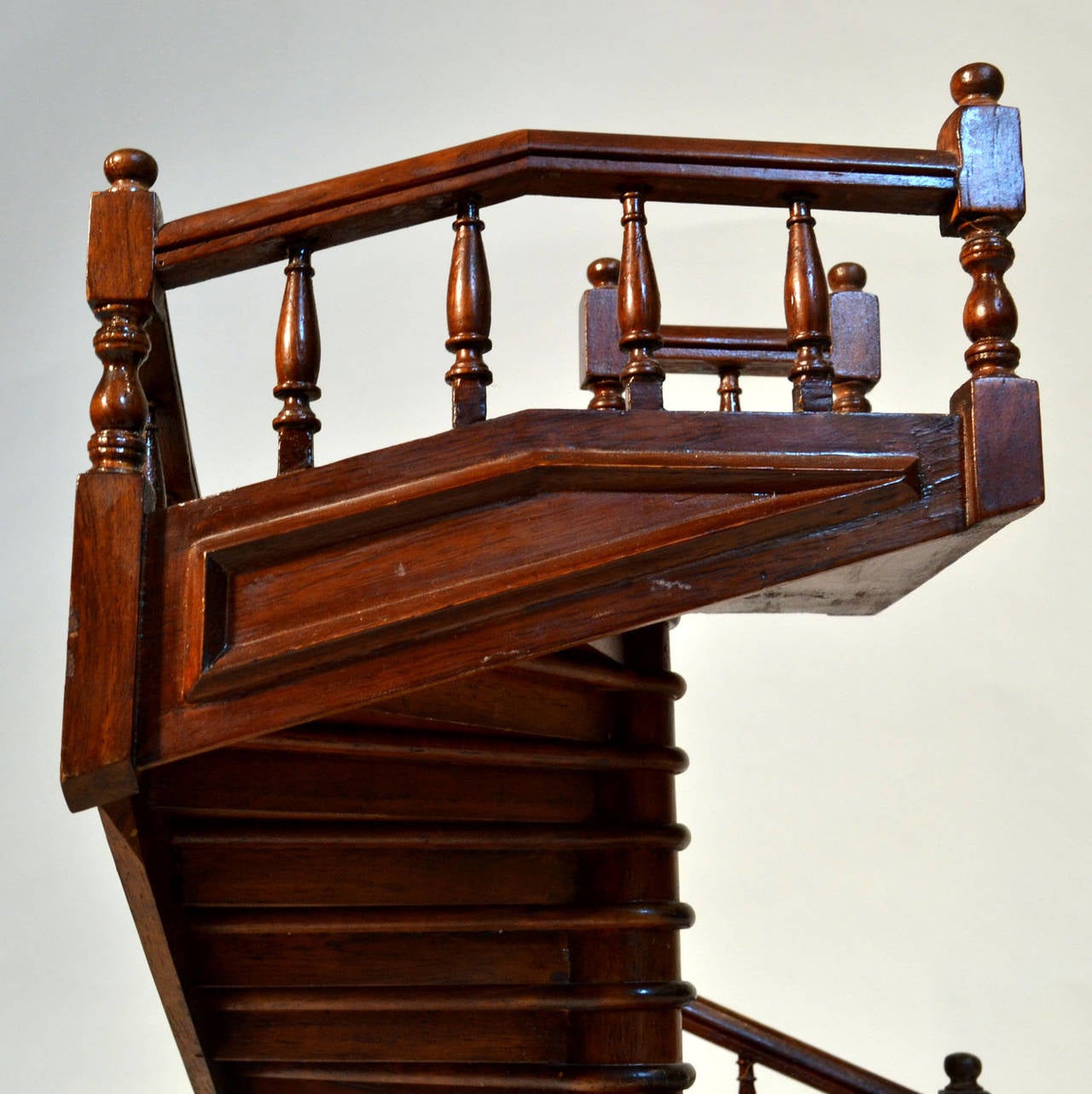 French Mahogany Staircase, 19th Century Model 2