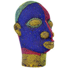 Nigerian Male Beaded Head