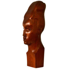 Mahogany Female Bust