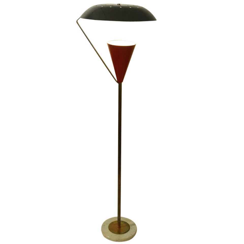 Sculptural Italian 1950's Floor Lamp