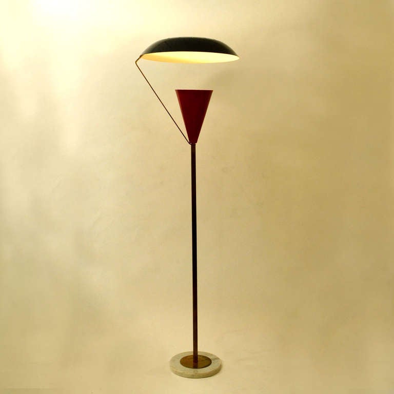 Mid-Century Modern Sculptural Italian 1950's Floor Lamp