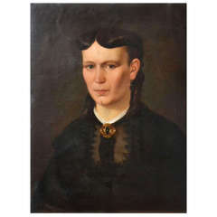 Victorian Portrait of a Women in Black