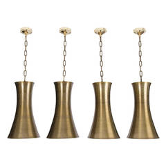 Four Bronze Hourglass Pendants