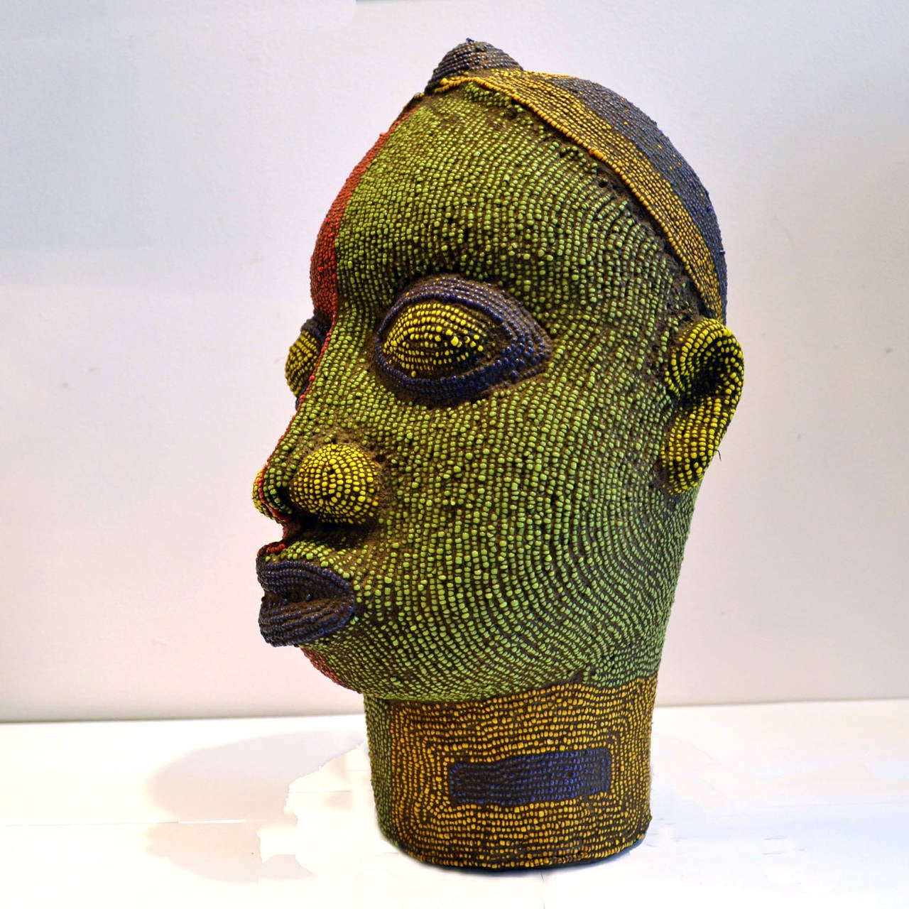 Nigerian Female Beaded Sculpture