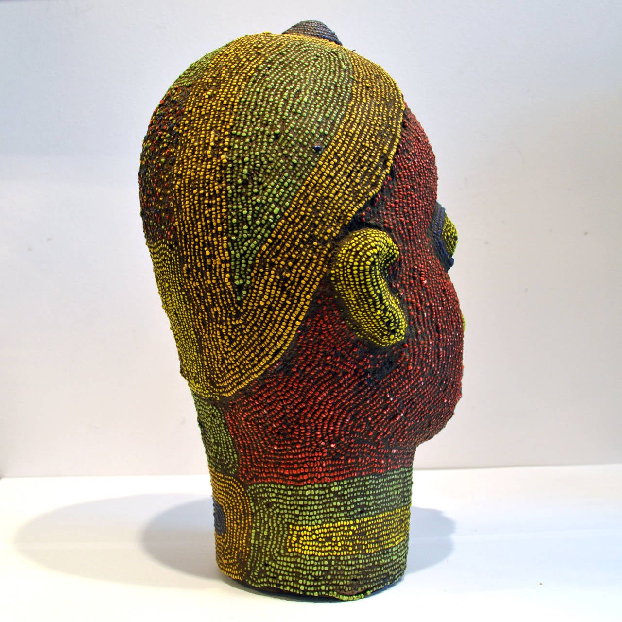 Hand-Crafted Female Beaded Sculpture