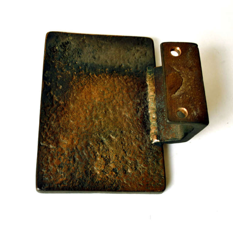 Unknown Sculptual Door Handle and Key Holder in Bronze