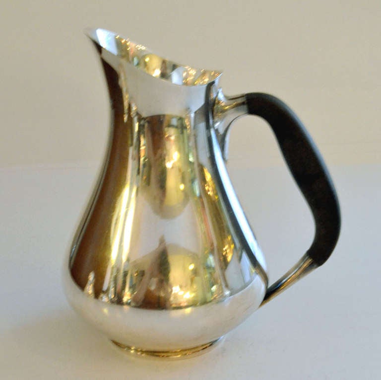 Scandinavian Modern 1960s Elegant Danish Silver Plated Tea and Coffee Set by Hans Bunde for Cohr