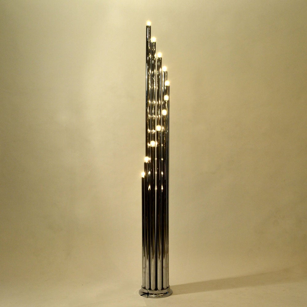 Reggiani Chrome Italian Floor Lamp 3