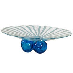 Two Piece Murano Bowl by Zanetti Italy