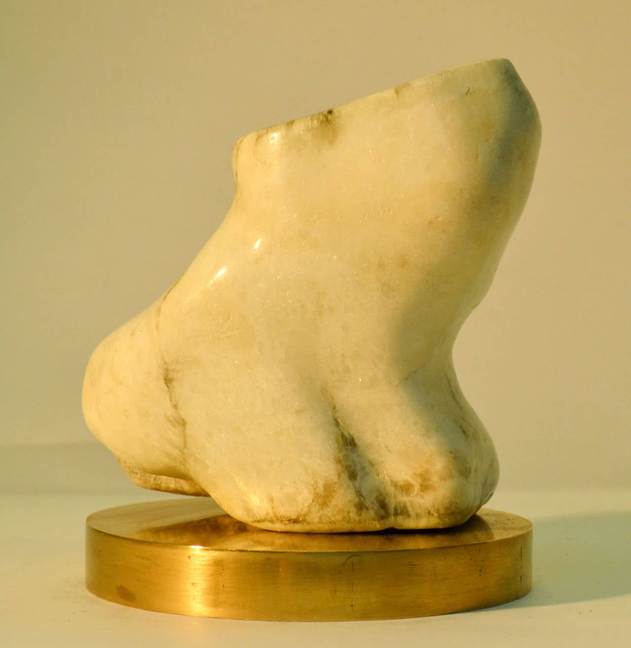 Abstract Marble Sculpture No.8 on Bronze Plinth by Alice Ward In Excellent Condition In London, GB