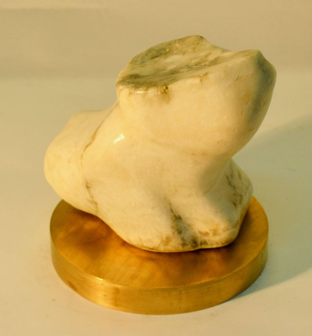 Abstract Marble Sculpture No.8 on Bronze Plinth by Alice Ward 1