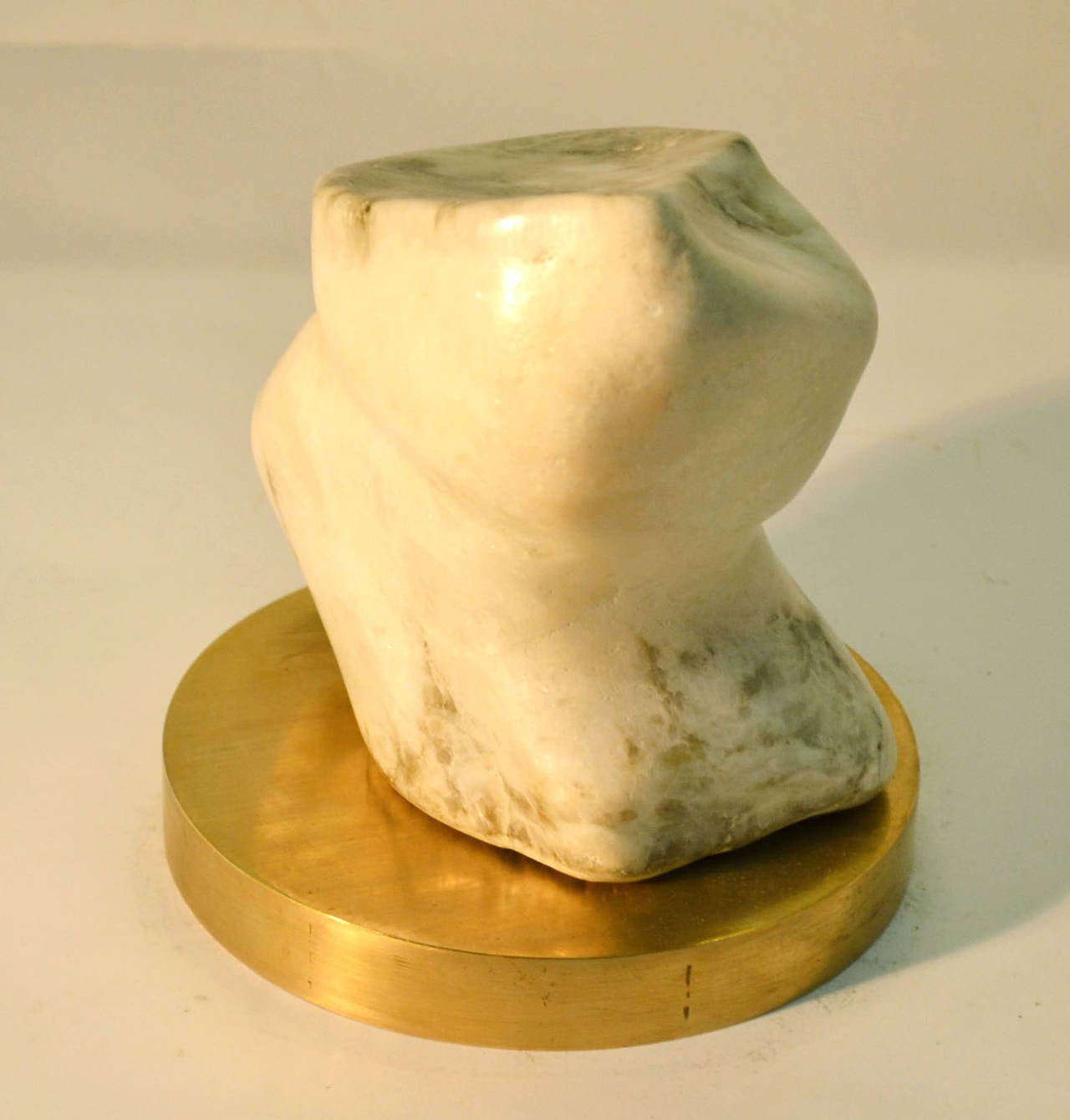 Abstract Marble Sculpture No.8 on Bronze Plinth by Alice Ward 2