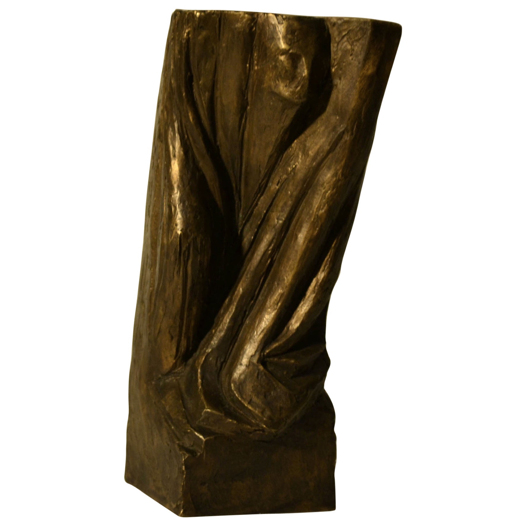 Melancholic Female Bronze Sculpture