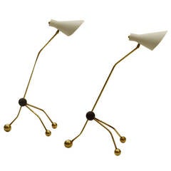 Pair of 1950s Table Lamps in the Style of Otto Colb