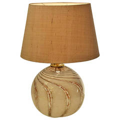 1960's Italian Handblown Murano Lamp in Old Pink 5