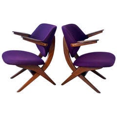 Pair of Pelican Lounge Chairs