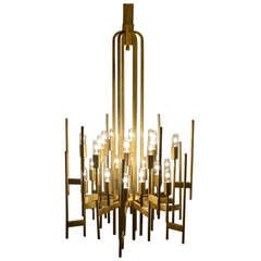 Chandelier in Brass by Sciolari