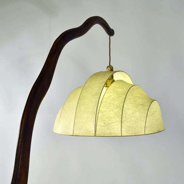 Mid-Century Modern Mid Century Arching Wooden Floor Lamp