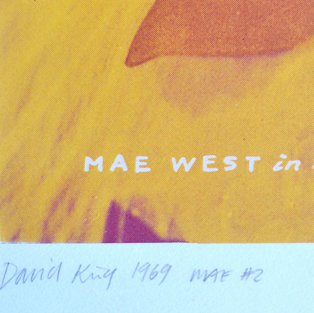 Mid-Century Modern 1960's Mae West Screen-Print #2