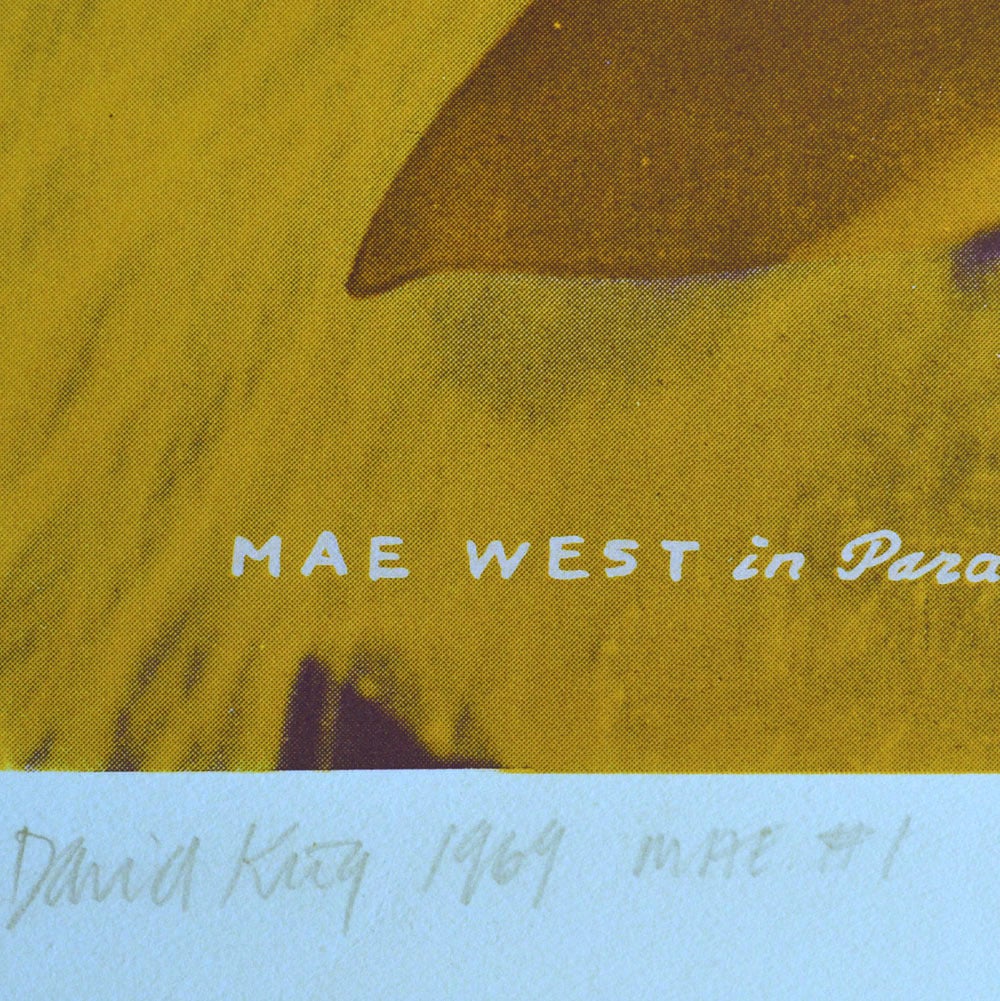 Mid-Century Modern 1960's Mae West Screen-Print #1 by David King