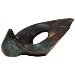 Resting Bird Sculpture