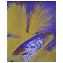 Vintage 1960's Mae West Screen-Print #1 by David King