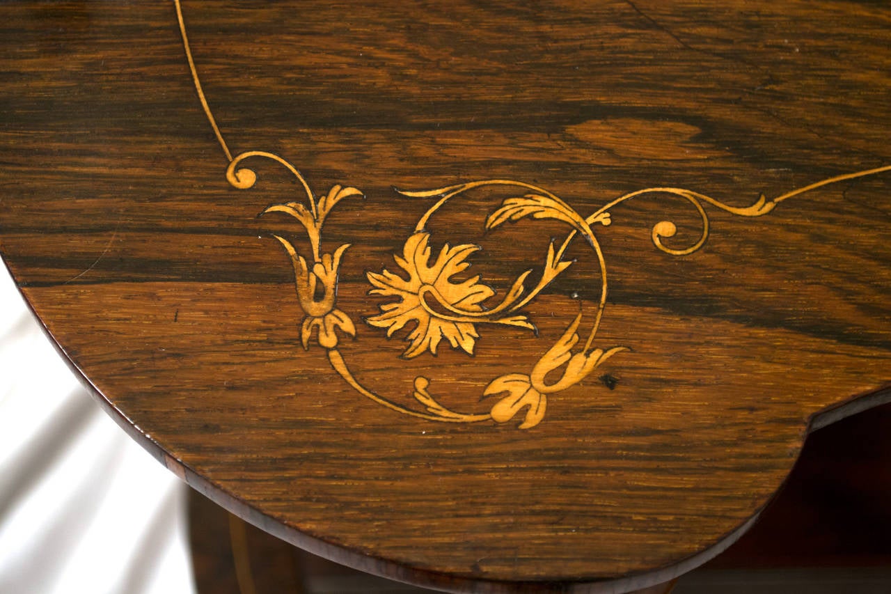 A large Louis XV style marquetry and ormolu canterbury In Good Condition In Salt Lake City, UT
