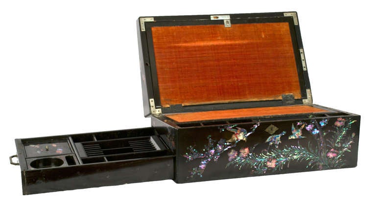 A Meiji Lacquer and Abalone Lap Desk