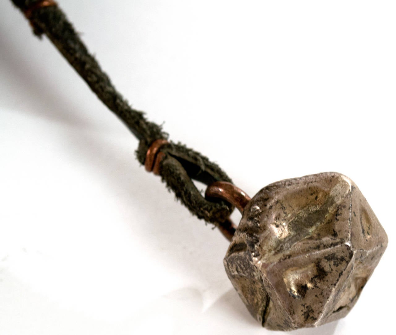 19th Century Silver and Copper Tibetan Prayer Wheel