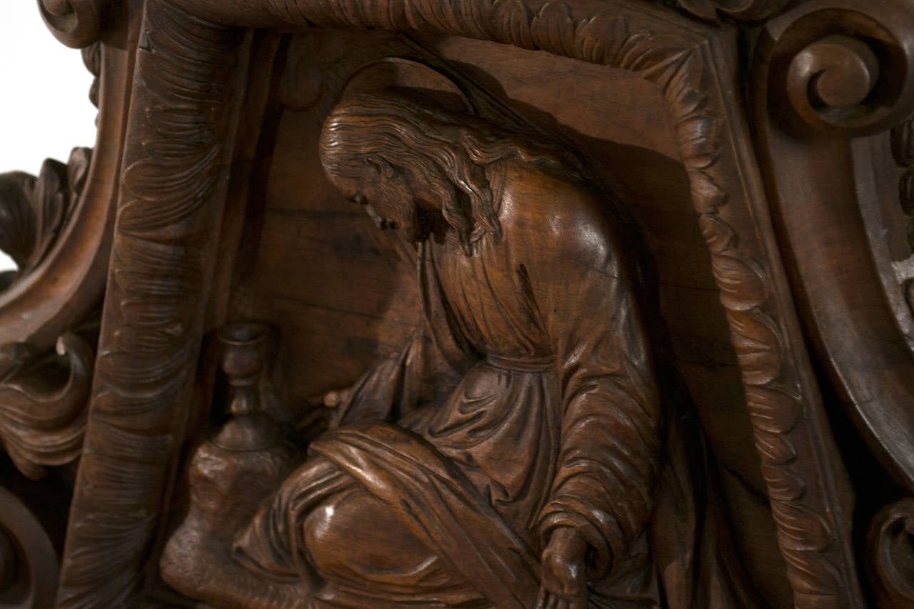 Carved French Walnut Altar for Private Worship 3