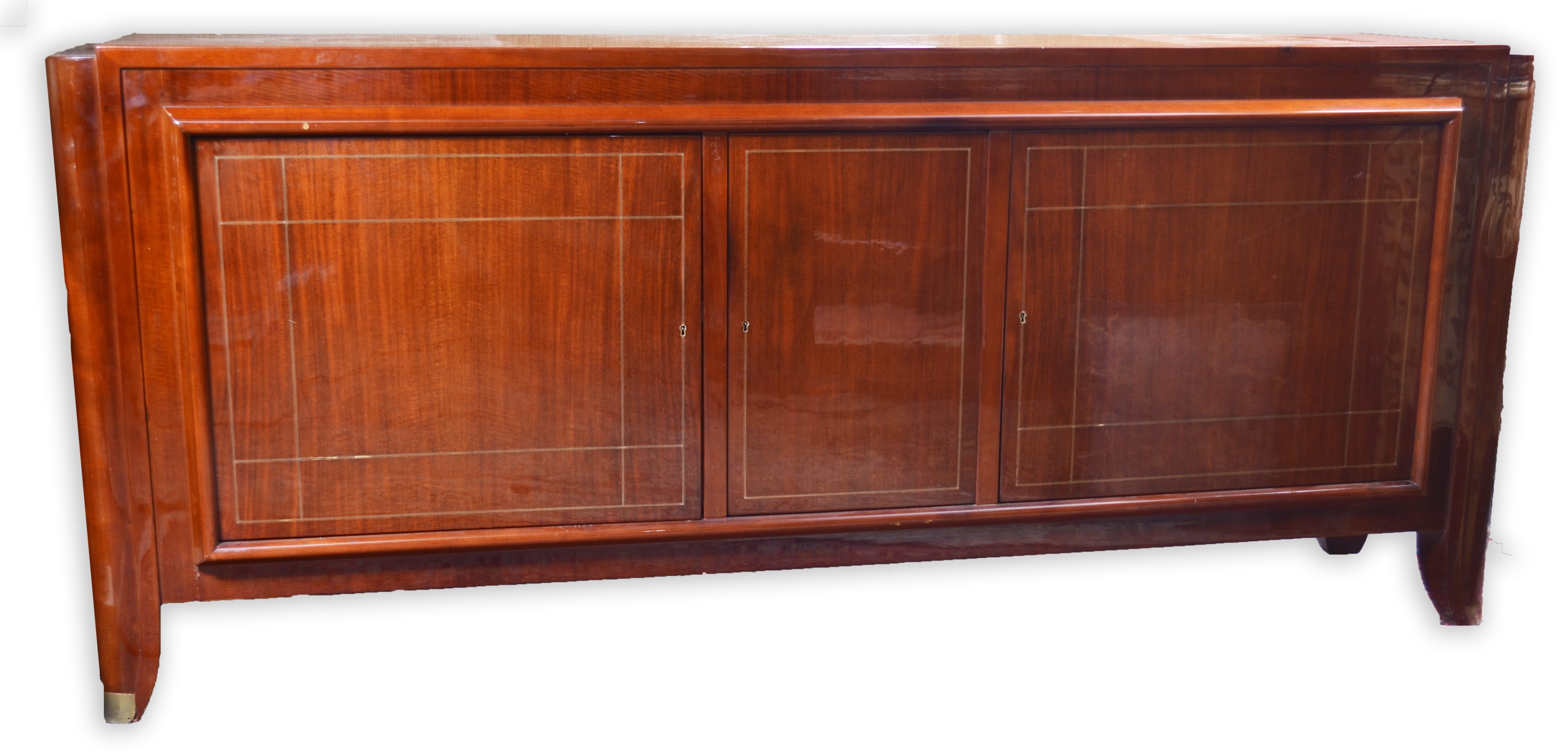 A French Art Deco buffet in Mahogany For Sale