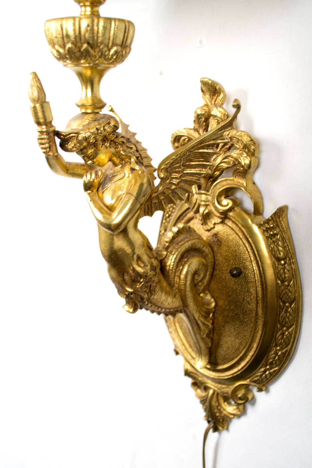 mermaid wall light